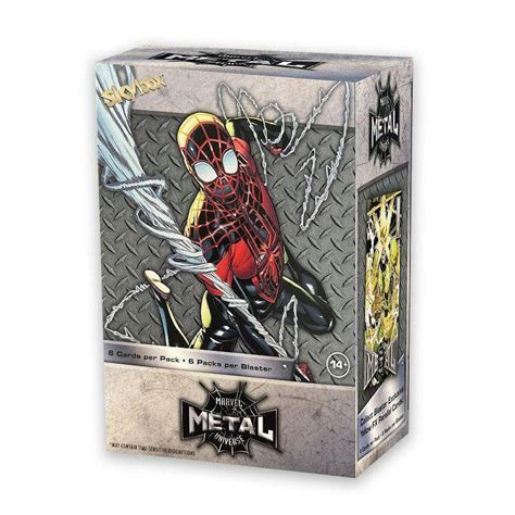 2021 upper deck marvel spider-man metal universe box|Spider-Man metal universe checklist.